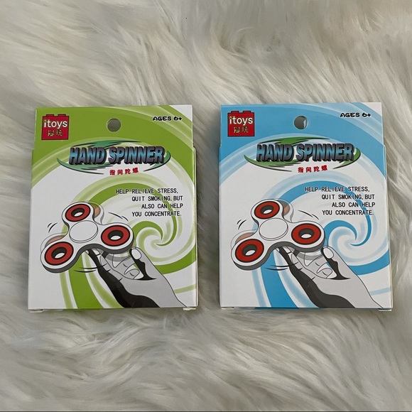 Blue & Green Fidget Hand Spinner NWT - Picture 2 of 3